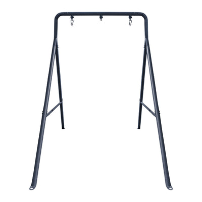 gobaplay Single Support Bar Frame with Outdoor Round Platform Swing Attachment