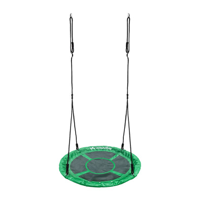 gobaplay Single Swing Set Playground Equipment with 39” Round Platform Saucer - VMInnovations