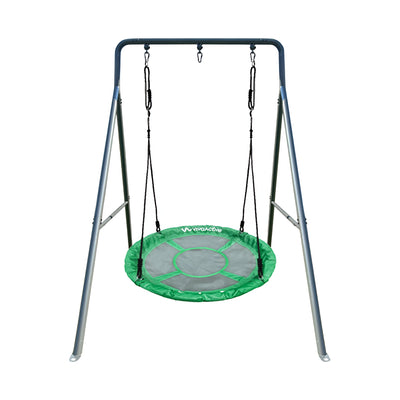 gobaplay Single Swing Set Playground Equipment with 39” Round Platform Saucer - VMInnovations