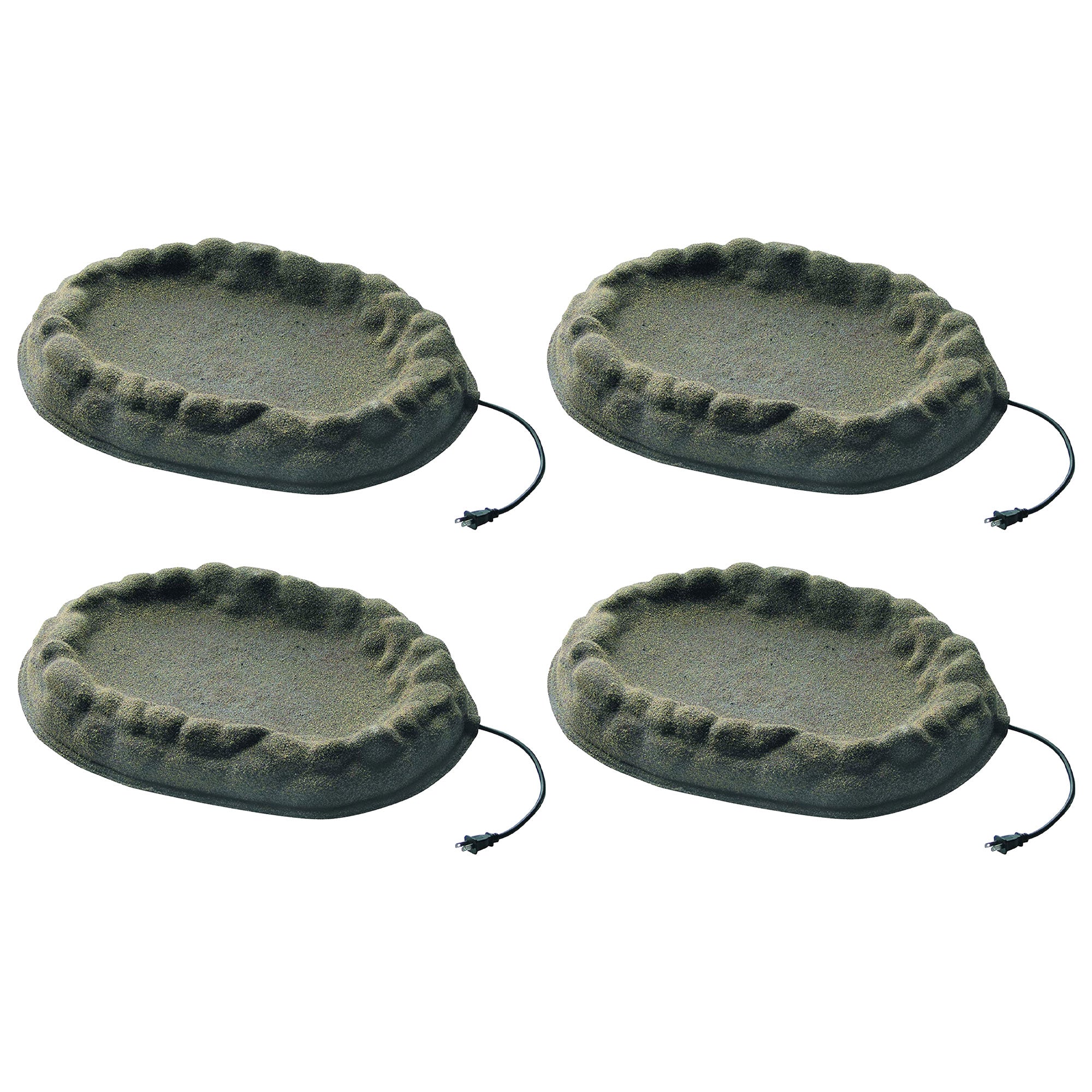 Farm Innovators 70 Watt 4 Seasons Outdoor Sand Coated Heated Birdbath (4 Pack)