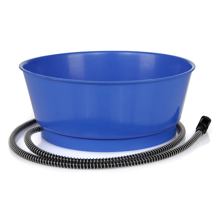 Farm Innovators 60 Watt 1.5 Gallon Electric Heated Pet Water Bowl, Blue (2 Pack)