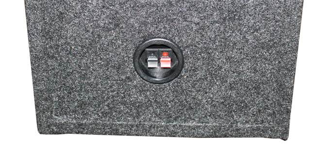 Q POWER 12" Dual Sealed Car Audio Subwoofer Box Enclosure for 2 Subs (Open Box)