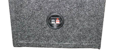 Q POWER 12" Dual Sealed Car Audio Subwoofer Sub Box Enclosure 12-Inch (Damaged)