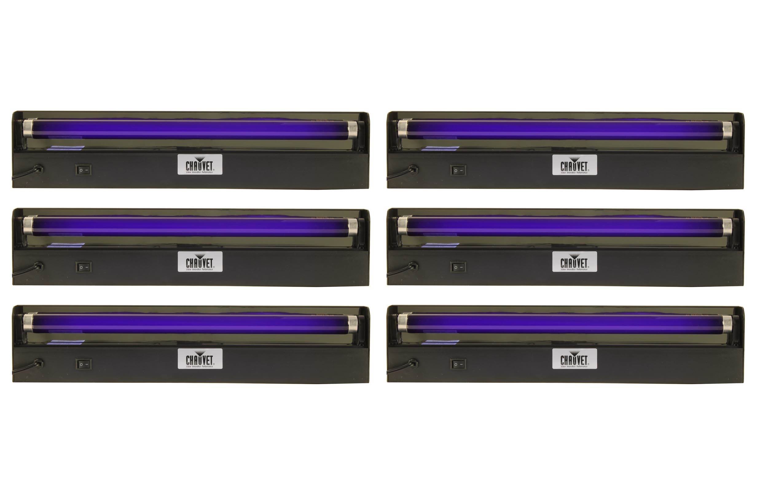 (6) CHAUVET NVF18 18" UV Black Light 15 W Blacklights w/ Reflector | NV-F18 - VMInnovations