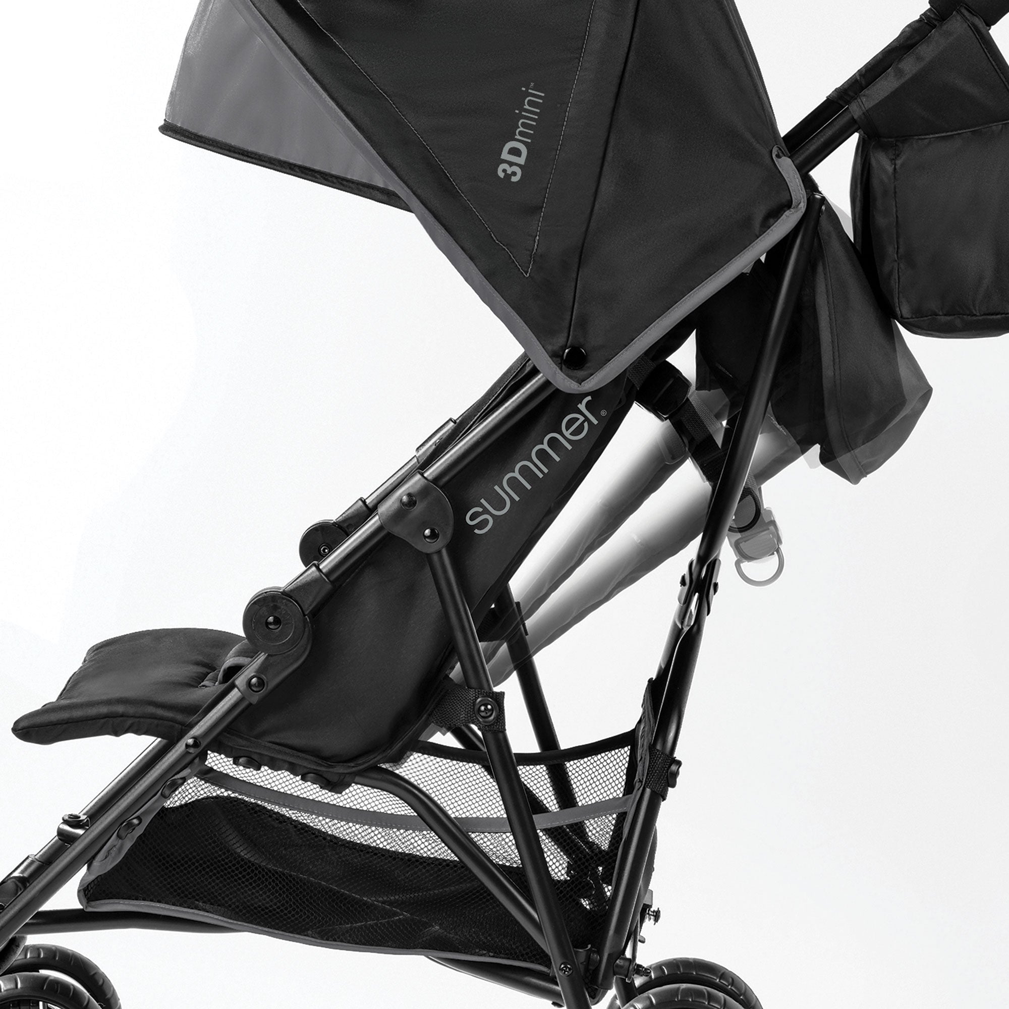 Summer Infant 3Dmini Lightweight Folding Convenience Toddler Baby Stroller, Gray