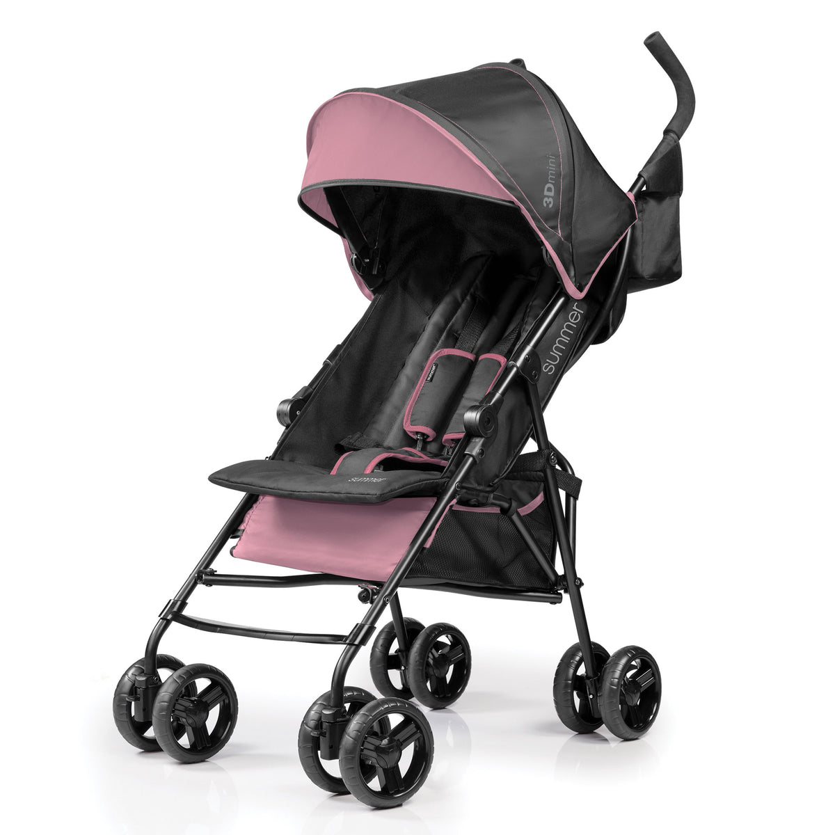 Summer Infant 3Dmini Folding Convenience Toddler Baby Stroller, Pink (Open Box)