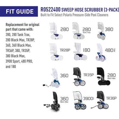 Polaris Genuine Sweep Hose Scrubber Replacement Compatible with Polaris Models