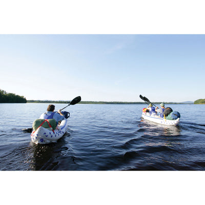 Sea Eagle 370 Deluxe 3 Person Inflatable Kayak Canoe w/ Paddles (Open Box) - VMInnovations