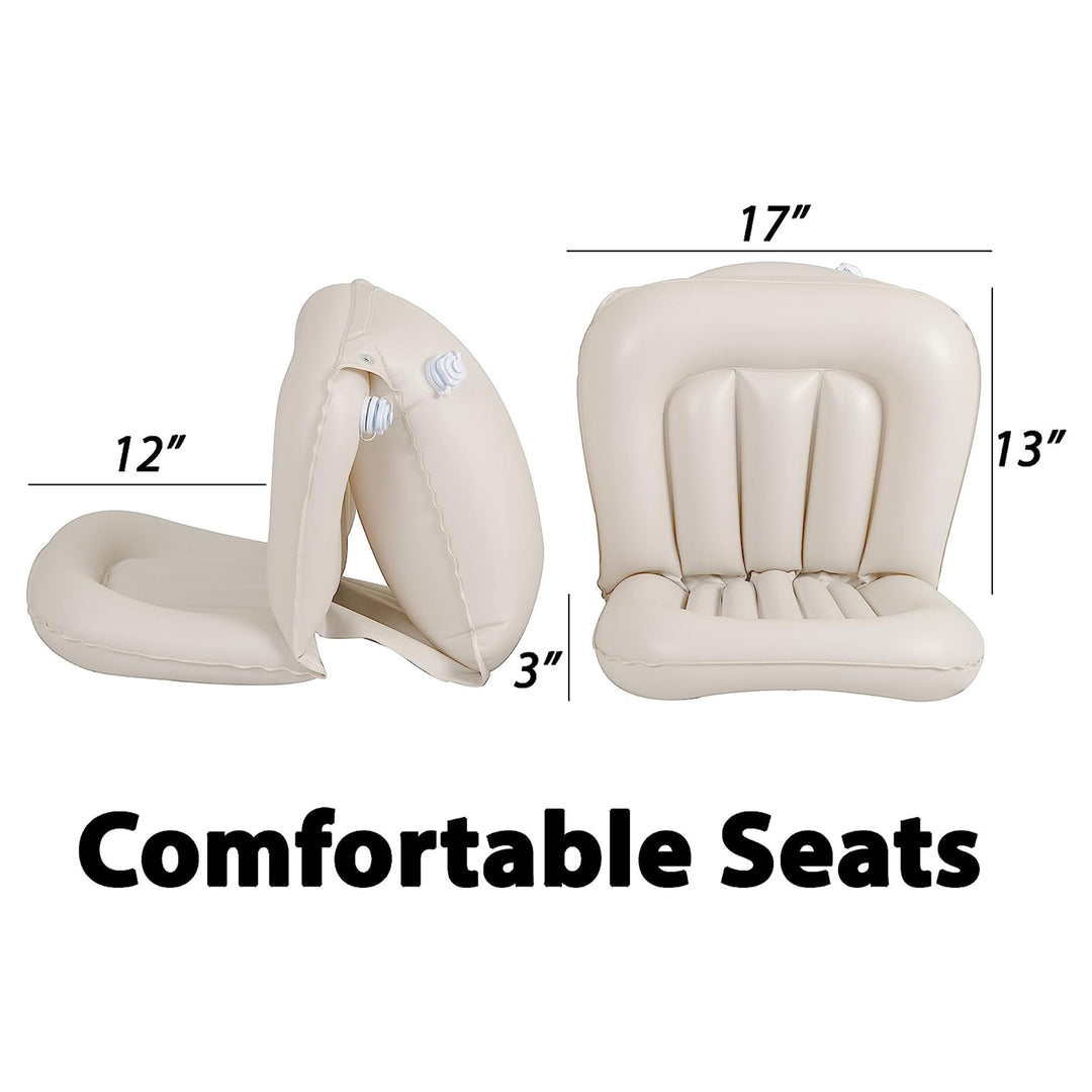 Sea Eagle 370 Deluxe 3 Person Inflatable Kayak Canoe w/ Paddles (Open Box) - VMInnovations