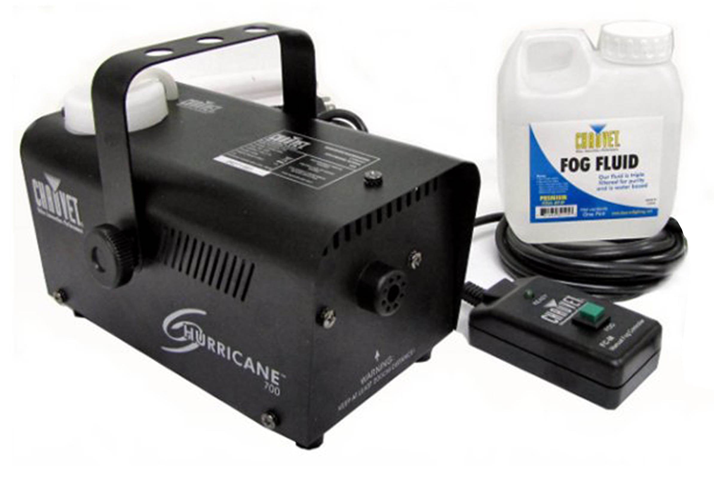 (4) CHAUVET NV-F18" UV Black-Lights + (2) Hurricane 700 H-700 Fog/Smoke Machines
