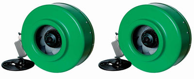 Hydrofarm ACDF8 Active Air 8 Inch Inline Duct Fan Blower, 720 CFM (2 Pack)