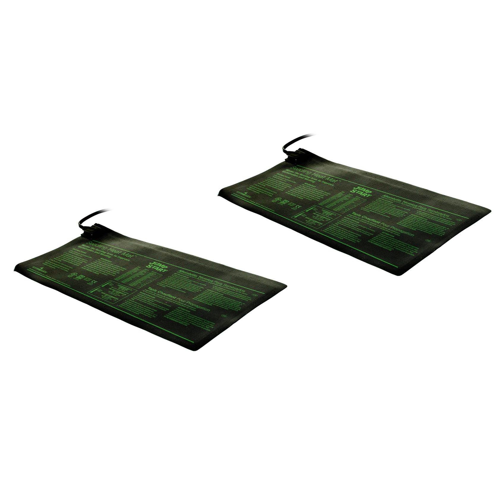 HYDROFARM 17 Watt Hydroponic Seedling Jump Start Heat Mats 9" x 19.5" (2-pack)
