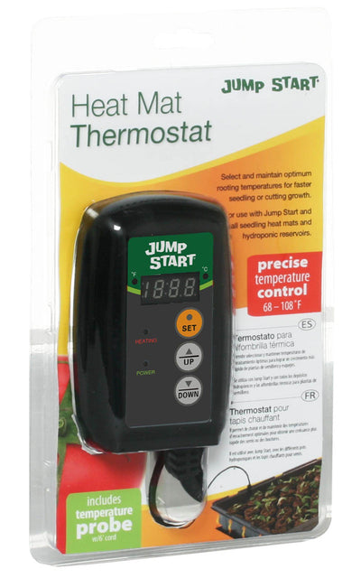 Jump Start Hydroponic Seedling Heat Mat Digital Thermostat Controller (2-pack)