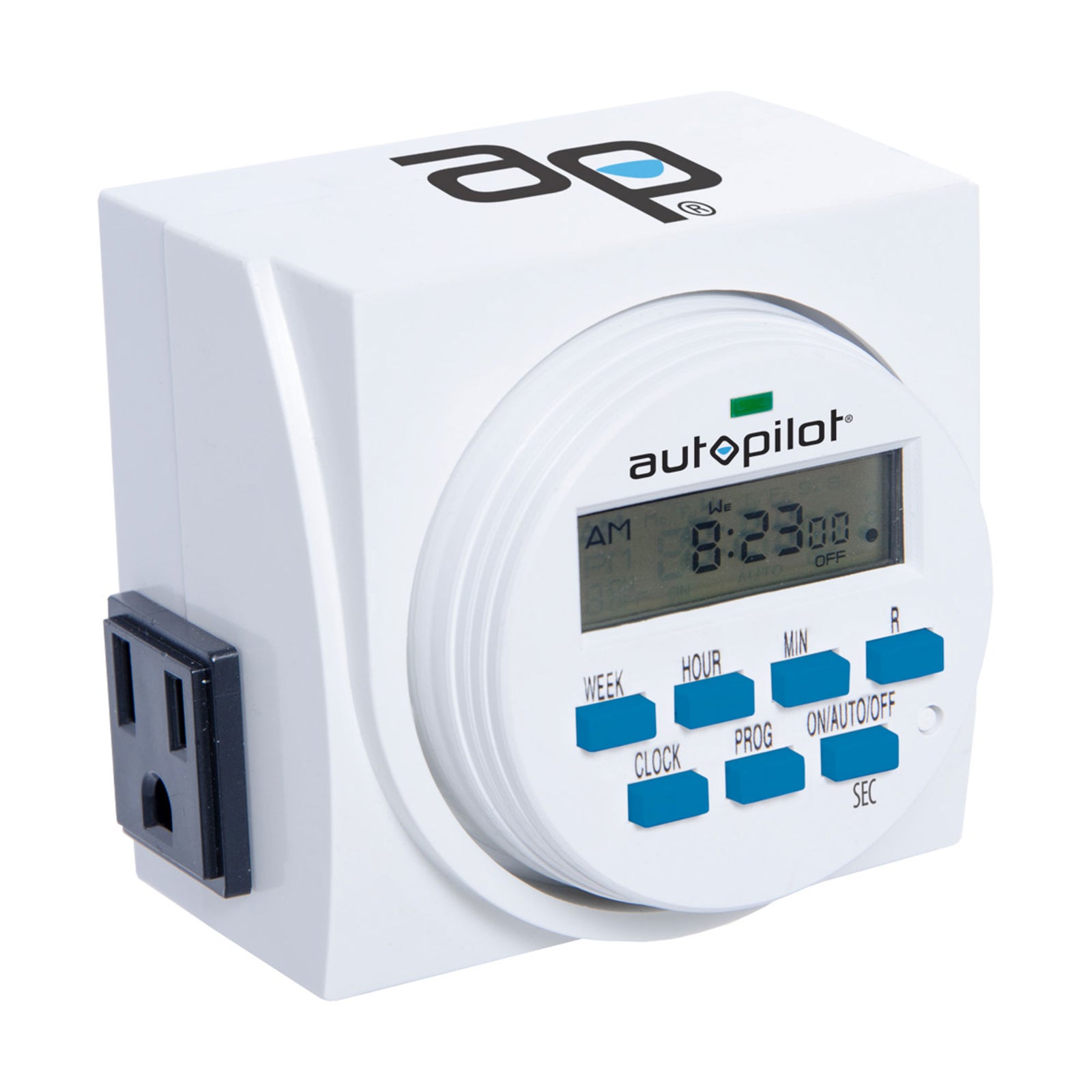 Auto Pilot TM01715D 7 Day 8 Programs Dual Outlet Digital Programmable Timer - VMInnovations
