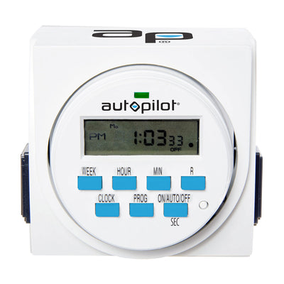 HYDROFARM 7 Day Dual Outlet Digital Programmable Timer Controllers, (4 Pack) - VMInnovations
