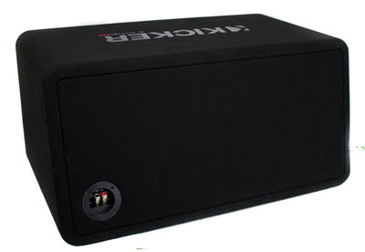 Kicker 10" 1600W 2-Ohm Vented Dual Loaded Car Enclosure Subwoofers (4 Pack)