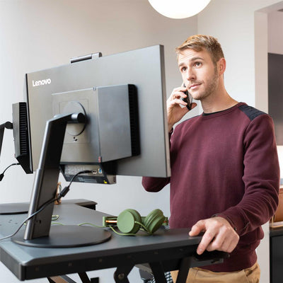 Ergotron WorkFit-TL Adjustable Sit to Stand Standing Desk Workstation Converter