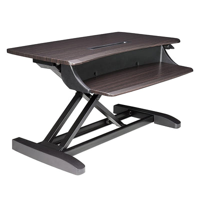 Ergotron Compact Sitting to Standing Desk Converter, Chocolate Finish (Open Box)