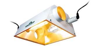 HYDROFARM Growzilla Dual Bulb Reflector Hood Grow Light w/ Cord Set Hydroponics