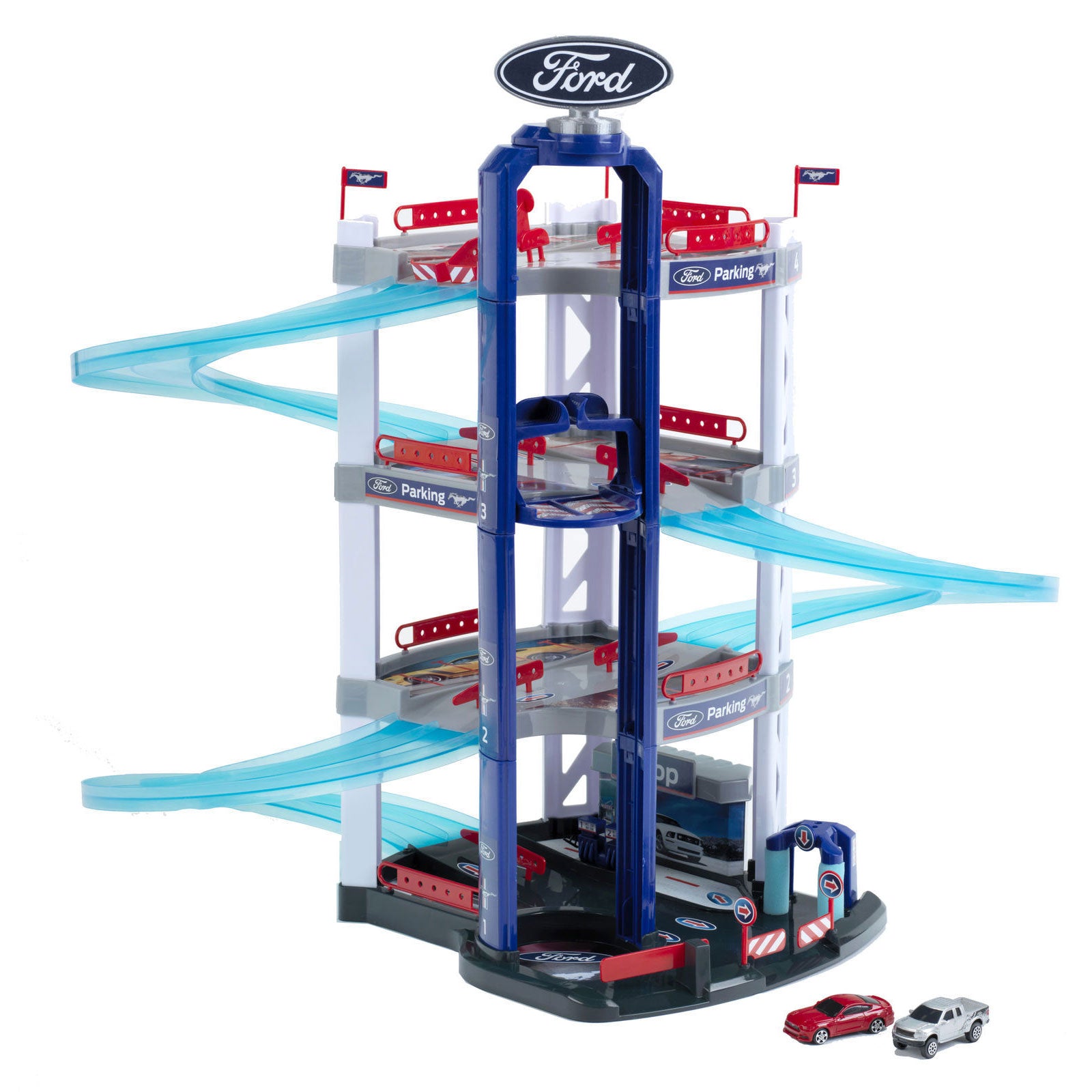 Theo Klein Ford Toy Car Park 4 Level Racing Parking Garage Play Set (Used) - VMInnovations