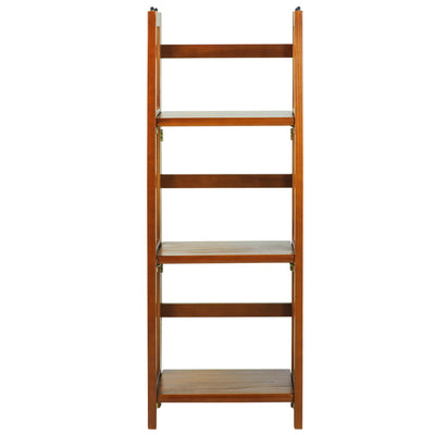 Casual Home 3 Shelf 14 Inch Folding Office Wood Bookcase, Honey Oak (For Parts)