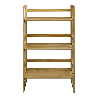Casual Home 3 Shelf Folding Student Bedroom Living Room Bookcase (Open Box) - VMInnovations