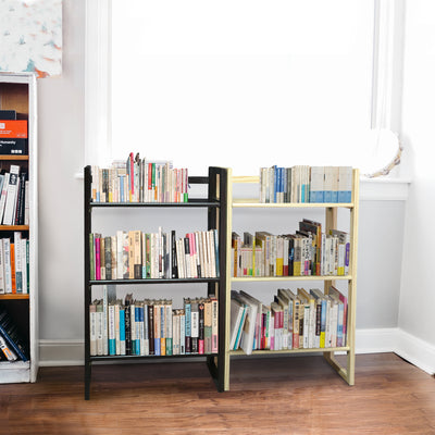 Casual Home 3 Shelf Folding Student Bedroom Living Room Bookcase (Open Box) - VMInnovations