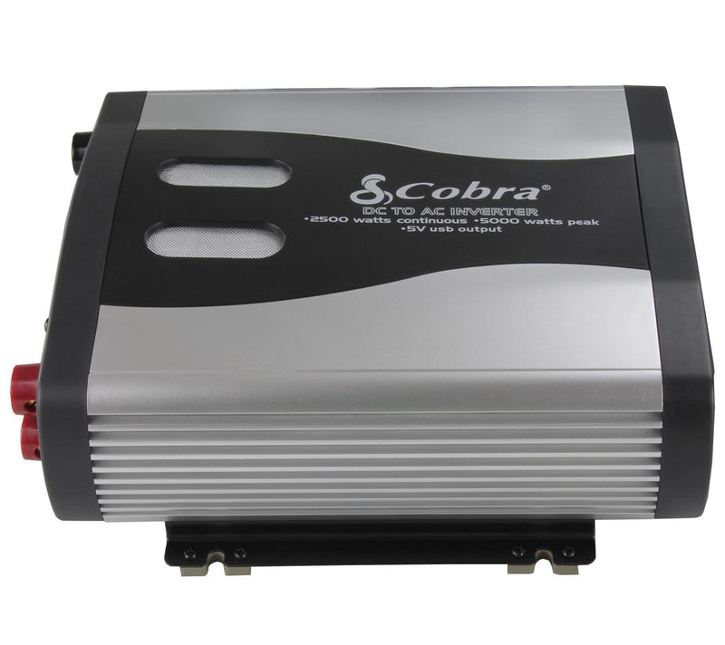 COBRA CPI2575 2500 Watt 12V DC to 120V AC Car Power Inverters w/USB Port