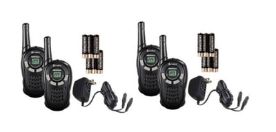 NEW! (4) COBRA CXT125 MicroTalk 16 Mile 22 Channel Walkie Talkies 2-Way Radios
