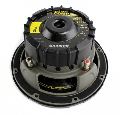 KICKER 10C84 8" COMP Car 200W Subwoofer Sub Power Audio Woofer C8 10C8 4 Ohm