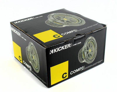 KICKER 10C84 8" COMP Car 200W Subwoofer Sub Power Audio Woofer C8 10C8 4 Ohm
