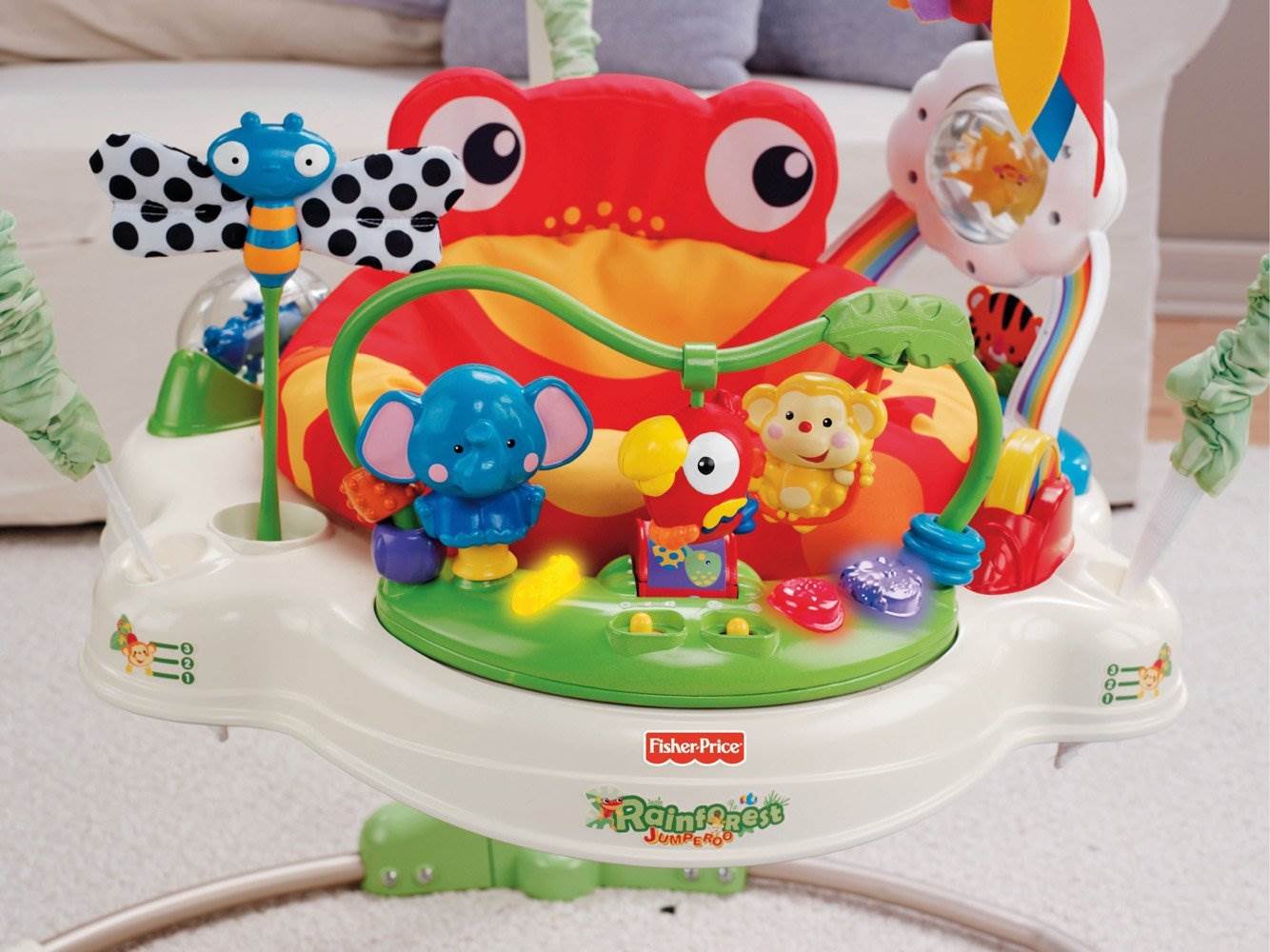 Fisher Price Rainforest Jumperoo Baby Bouncer Entertainer | K6070 (Used) - VMInnovations