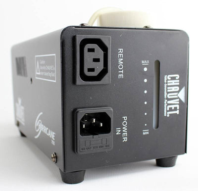 2 CHAUVET Mini Strobe Lights + Hurricane H700 Fog Machine + 2 NV-F18 Blacklights