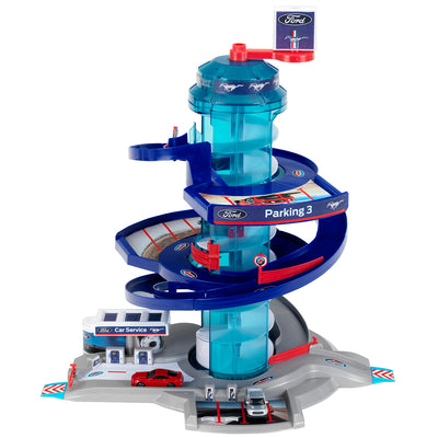 Theo Klein Ford Car Service Helix Parking Garage Toy Playset (Open Box) - VMInnovations