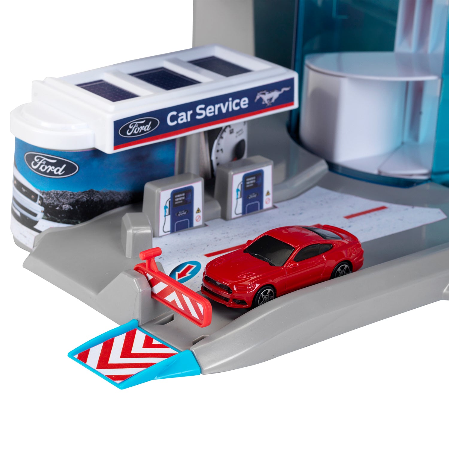 Theo Klein Ford Car Service Helix Parking Garage Toy Playset (Open Box) - VMInnovations