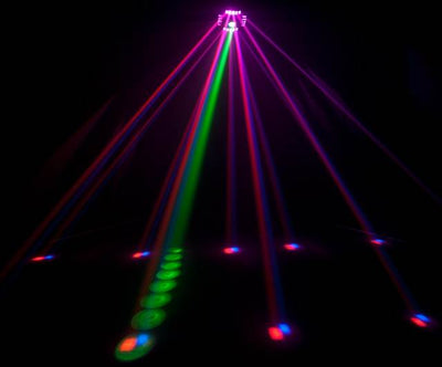 (2) CHAUVET CUBIX 6 Ch Multicolor Centerpiece LED DJ Disco Dance Effect Lights