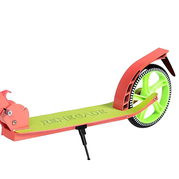 Hurtle Adjustable and Foldable Kick Scooter with High Impact Wheels, Watermelon