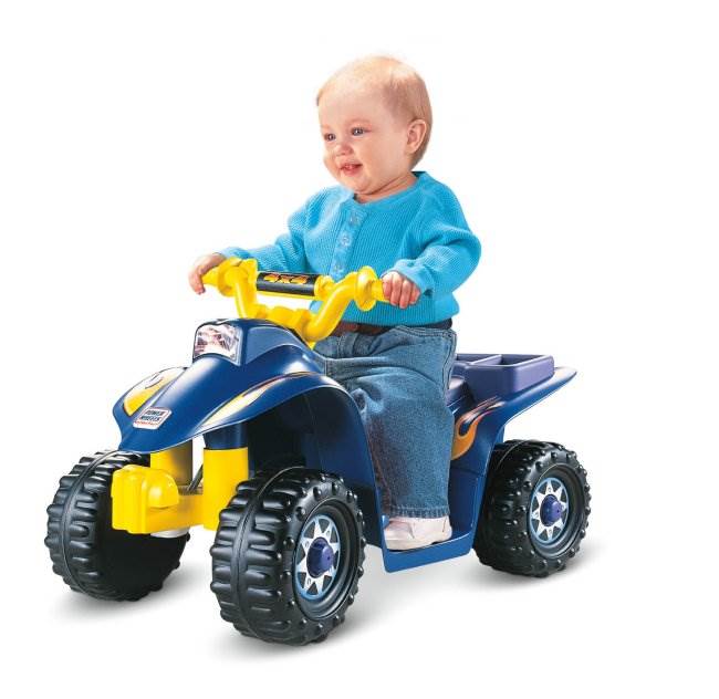 Fisher Price Power Wheels Lil' Quad 6V ATV Toy with Battery & Charger (Open Box)
