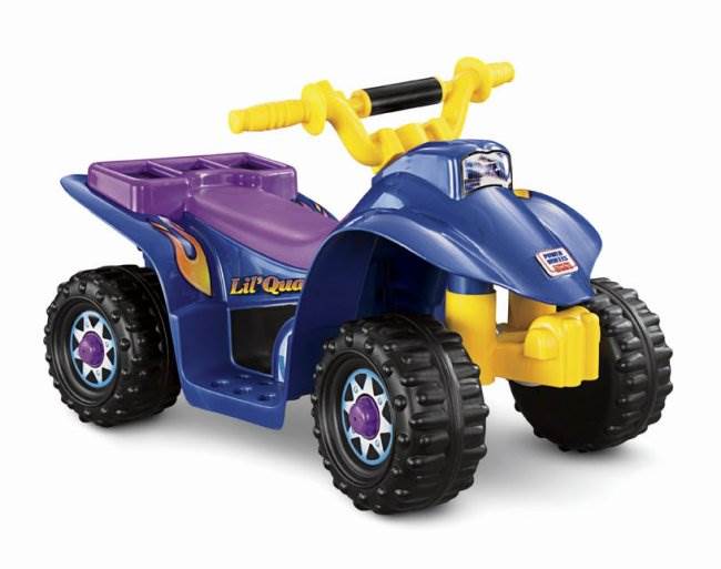Fisher Price Power Wheels Lil' Quad 6V ATV Toy with Battery & Charger (Open Box)