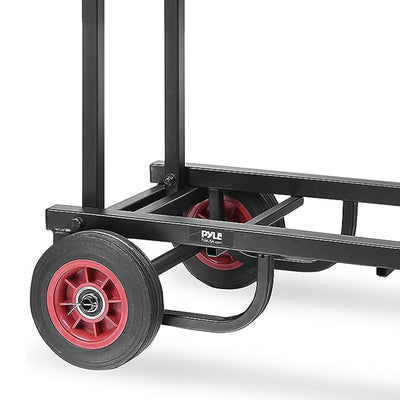 Pyle Adjustable Folding Hand Truck Dolly Platform Equipment Cart, Black (Used) - VMInnovations