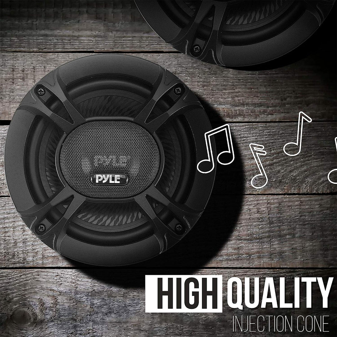 Pyle 2 Way Universal Car Stereo Speakers w/Door Panel Mount, Black (Used) - VMInnovations