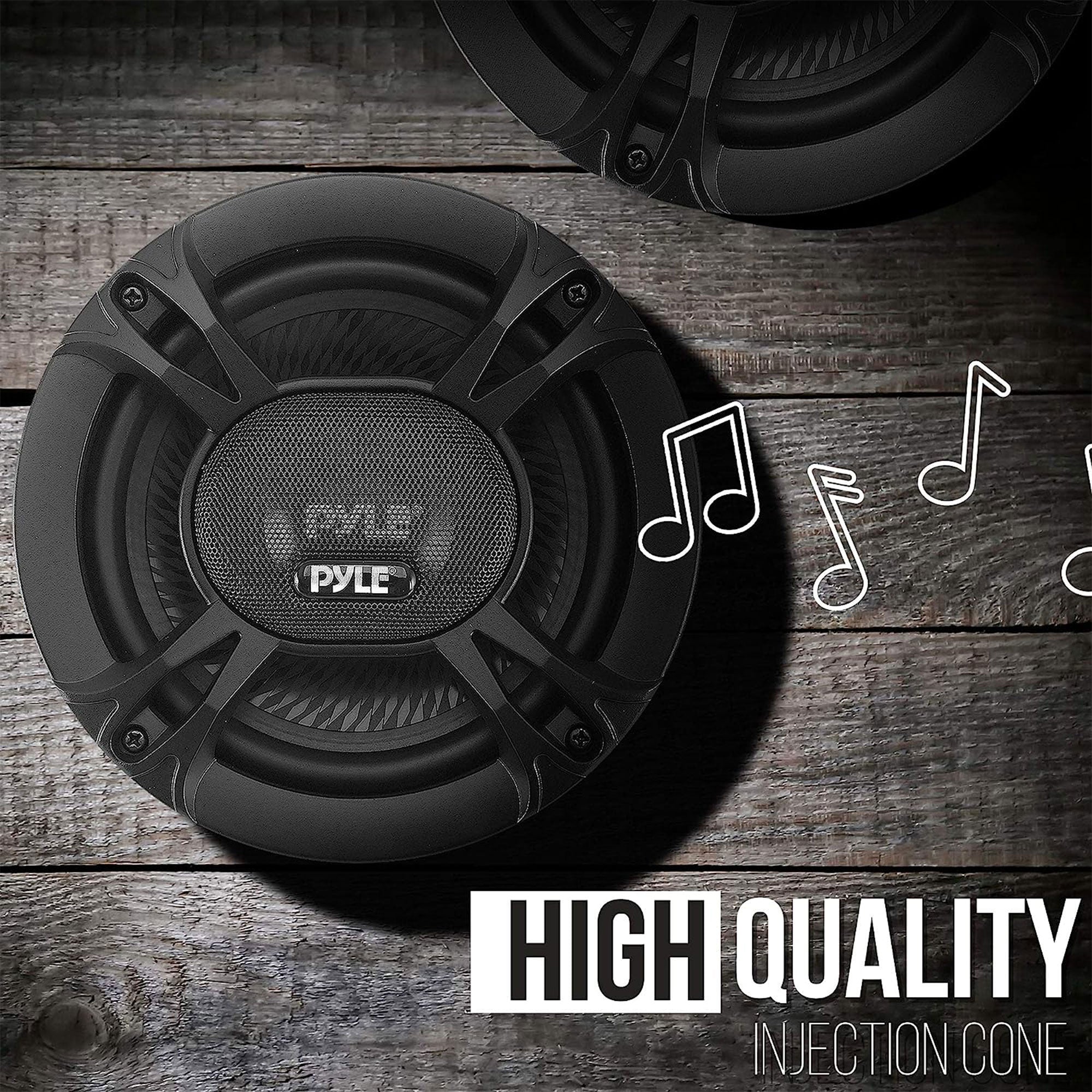Pyle 2 Way Universal Car Stereo Speakers w/Door Panel Mount, Black (Used) - VMInnovations