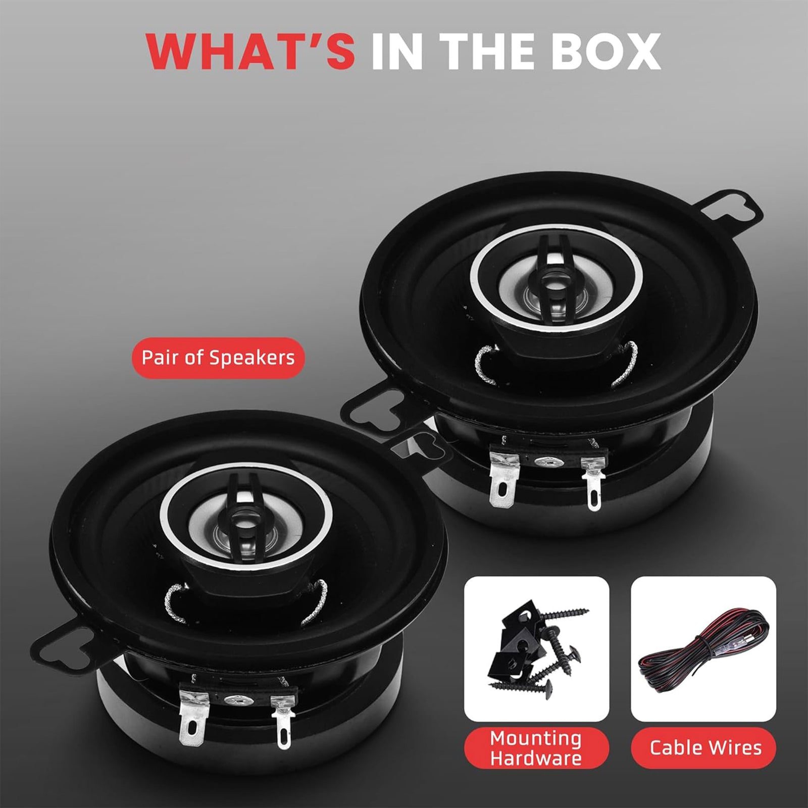 Pyle 2 Way Universal Car Stereo Speakers with OEM Quick Replacement Component - VMInnovations