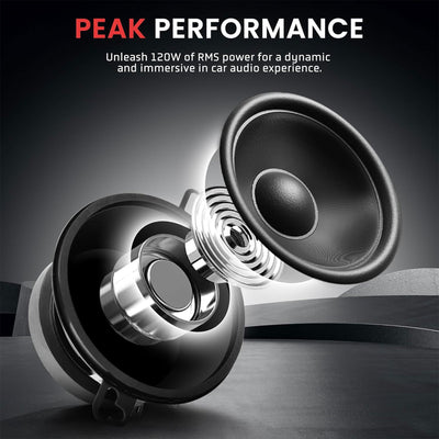 Pyle 2 Way Universal Car Stereo Speakers w/ OEM Replacement Component (Open Box) - VMInnovations