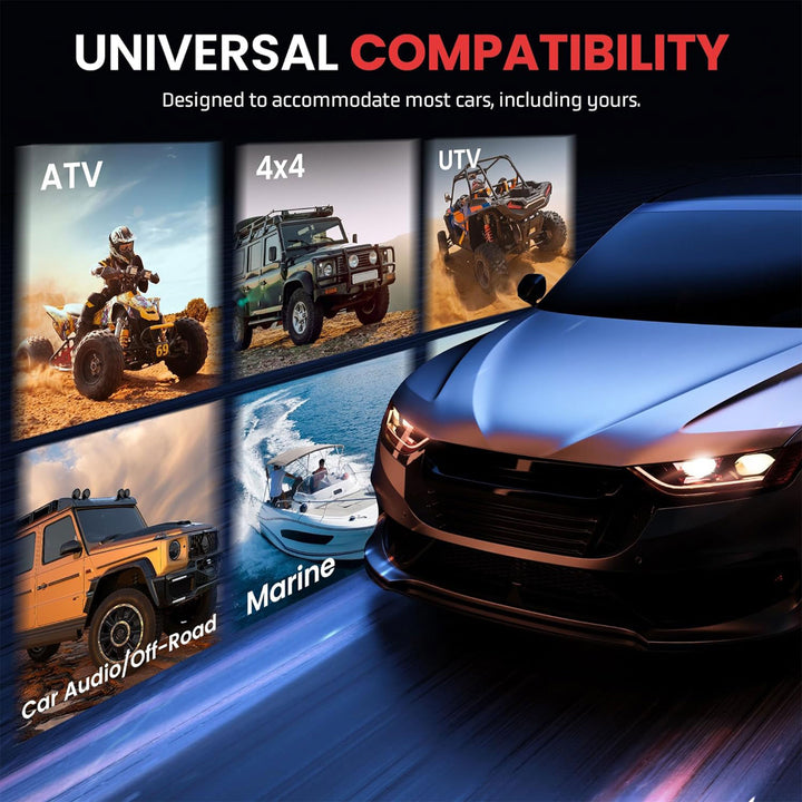 Pyle 2 Way Universal Car Stereo Speakers w/ OEM Replacement Component (Open Box)