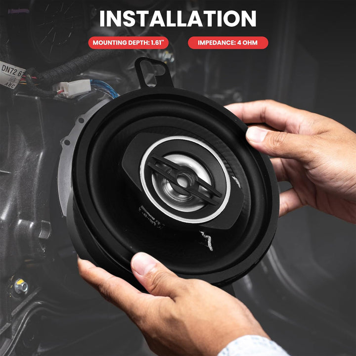 Pyle 2 Way Universal Car Stereo Speakers w/ OEM Replacement Component (Open Box)