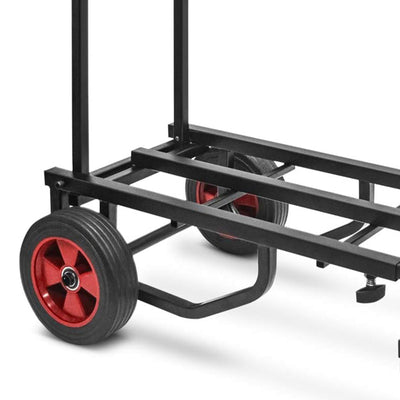 Pyle Adjustable Folding Hand Truck Dolly Platform Equipment Cart,Black(Open Box)