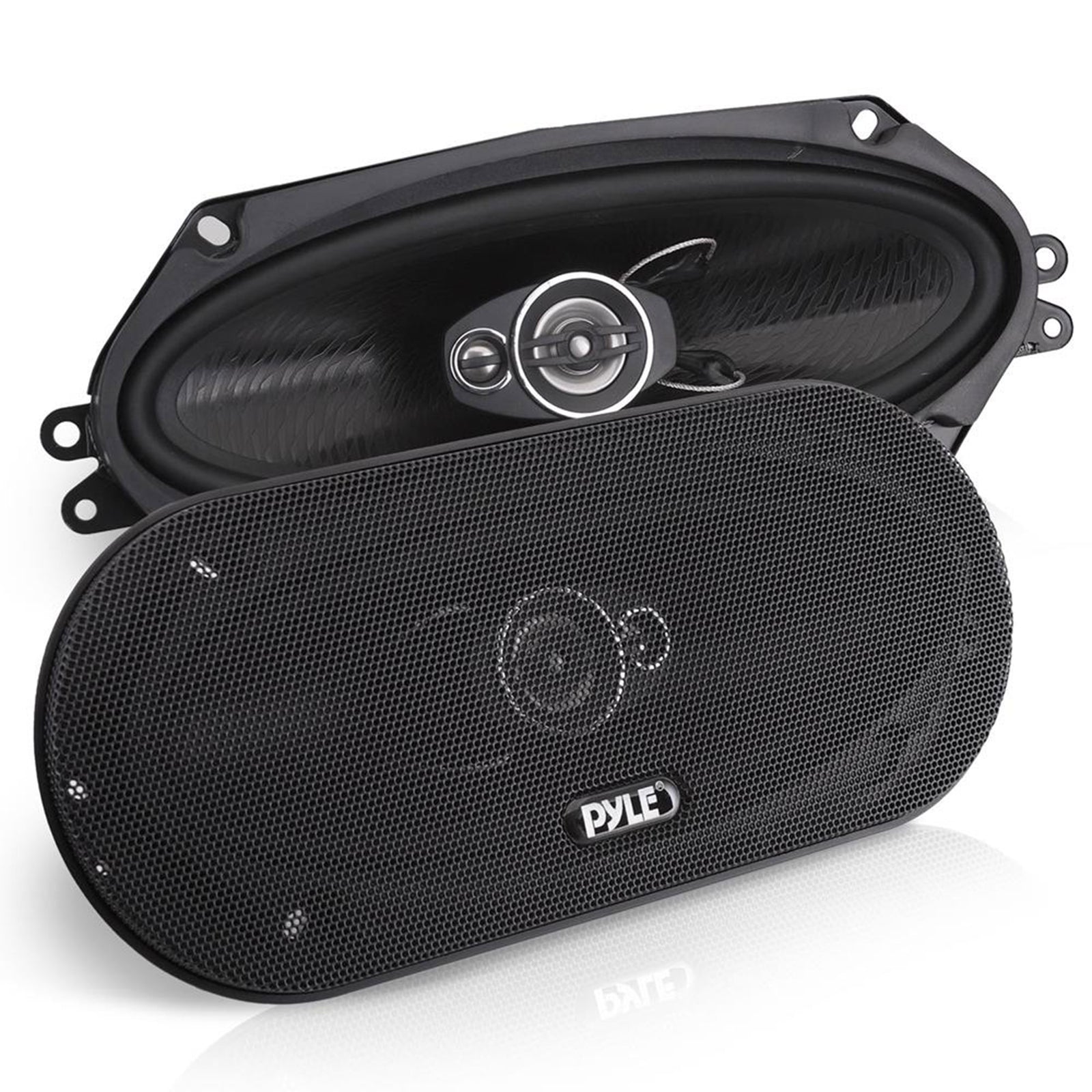 Pyle 4 Inch 3 Way Triaxial Pro Audio Car Universal Stereo Speakers, (Set of 2) - VMInnovations