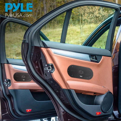 Pyle 4" 3 Way Triaxial Pro Audio Car Universal Stereo Speakers, (2pc) (Open Box) - VMInnovations