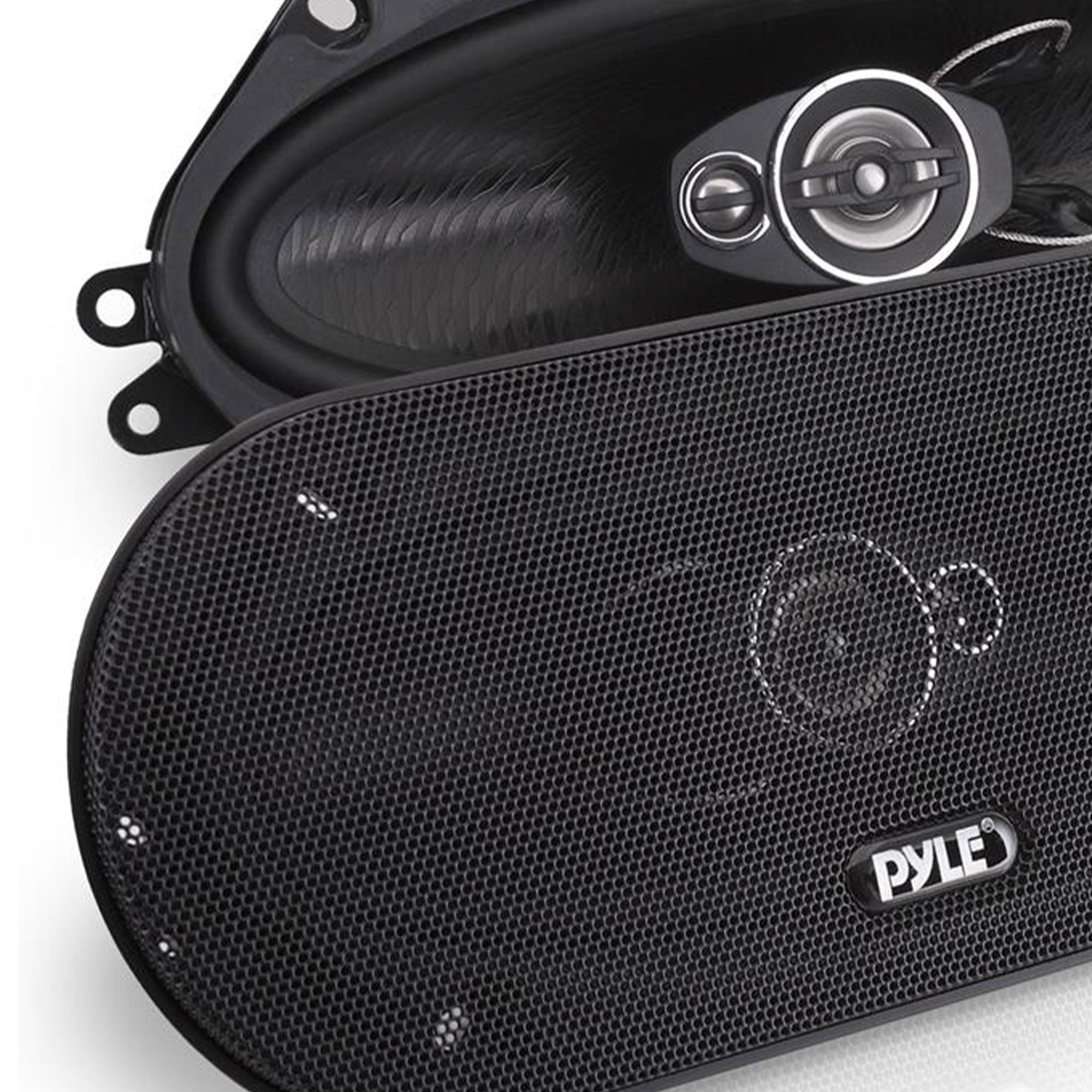 Pyle 4" 3 Way Triaxial Pro Audio Car Universal Stereo Speakers, (2pc) (Open Box) - VMInnovations